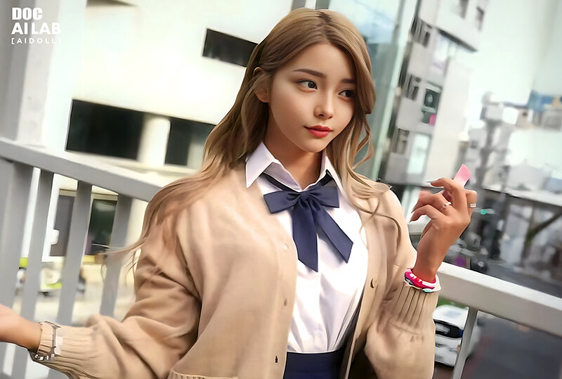 【FANZAサンプル動画レビュー】空想平成美少女 AI MODEL AV DEBUT|平成ギャルのノリと距離感が刺さるDOC AI LAB作品のサンプル画像4