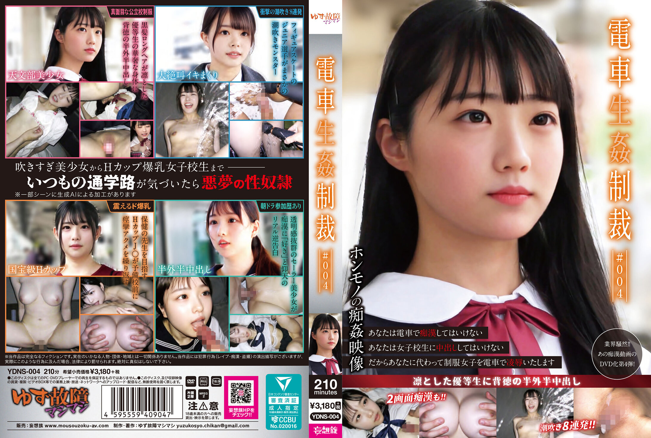 【FANZAレビュー】清楚な優等生が電車内で堕ちる！『電車生姦制裁 ＃004』の背徳感